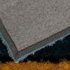Aria Yellow and Blue Shag Area Rug | Modern Soft Pile Rug