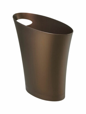 2 gal Bronze Modern Wastebasket – Stylish and Durable