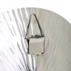Silver Textured Oversized Disc Wall Decor for Living Room & Bedroom