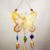 Butterfly Chime With Bells and Glass Beads for Wall Decor