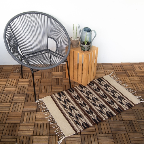 Neza Native American Rug with Arrows Design – Handwoven Wool