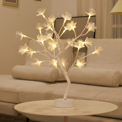 LED Rose Flower Table Lamp with USB/Battery Options