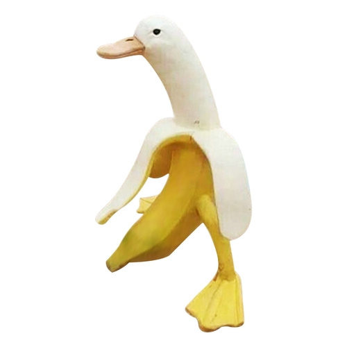 Banana Duck Art Statue - Funny Garden Yard Outdoor Decor