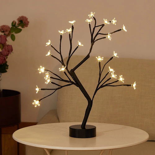 LED Rose Flower Table Lamp with USB/Battery Options