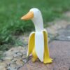 Banana Duck Art Statue - Funny Garden Yard Outdoor Decor