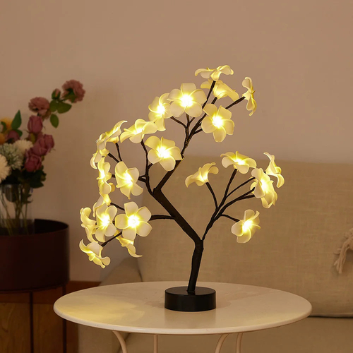 LED Rose Flower Table Lamp with USB/Battery Options