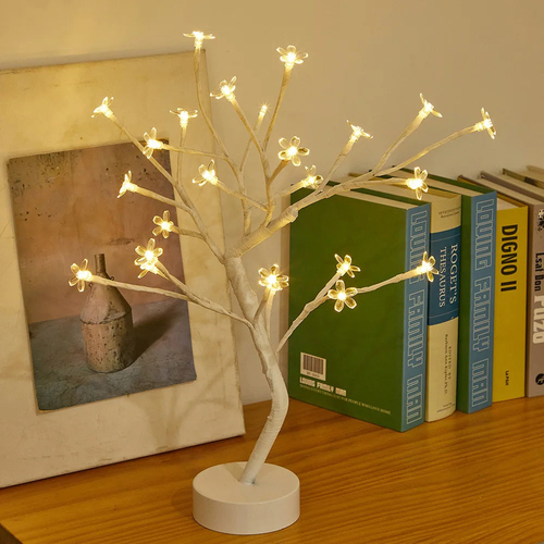 LED Rose Flower Table Lamp with USB/Battery Options