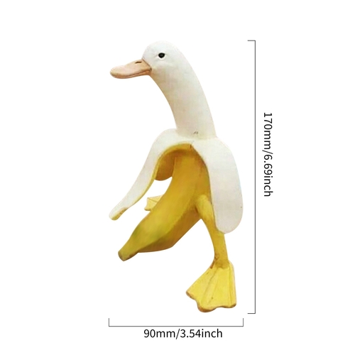 Banana Duck Art Statue - Funny Garden Yard Outdoor Decor