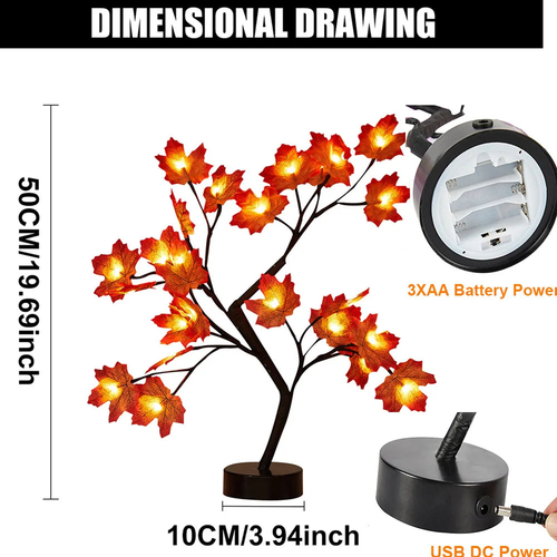 LED Rose Flower Table Lamp with USB/Battery Options