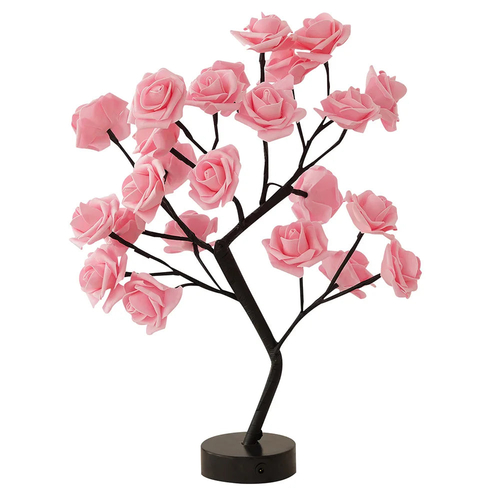 LED Rose Flower Table Lamp with USB/Battery Options