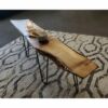 Live Edge Coffee Table with Durable Hairpin Legs
