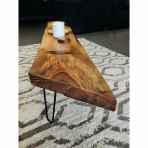 Live Edge Coffee Table with Durable Hairpin Legs