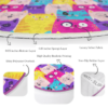 Cats Pattern Washable Round Rug for Home Decor