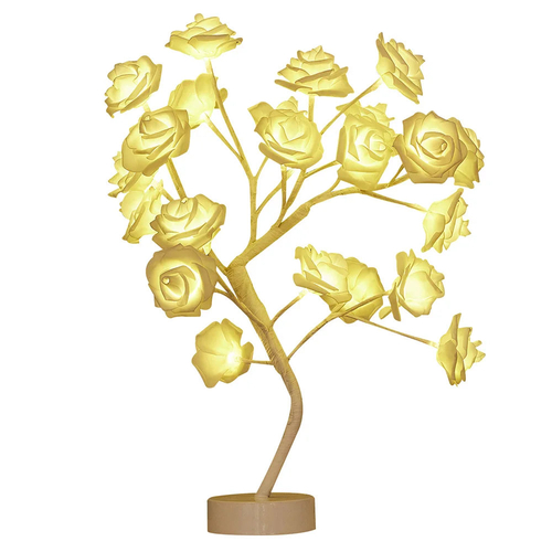 LED Rose Flower Table Lamp with USB/Battery Options