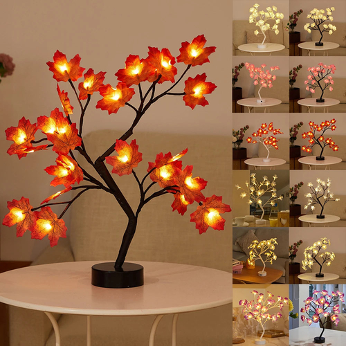 LED Rose Flower Table Lamp with USB/Battery Options