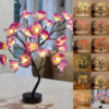 LED Rose Flower Table Lamp with USB/Battery Options