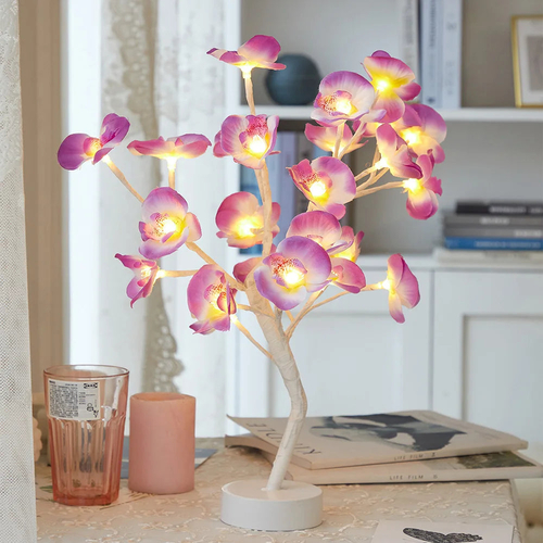 LED Rose Flower Table Lamp with USB/Battery Options