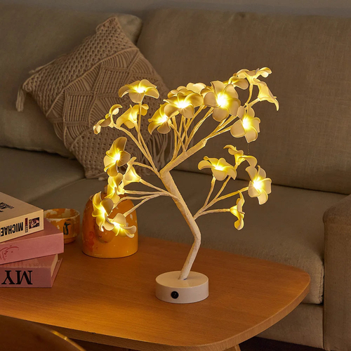 LED Rose Flower Table Lamp with USB/Battery Options