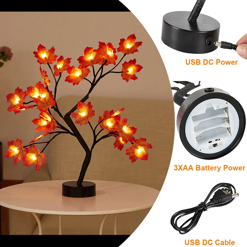 LED Rose Flower Table Lamp with USB/Battery Options