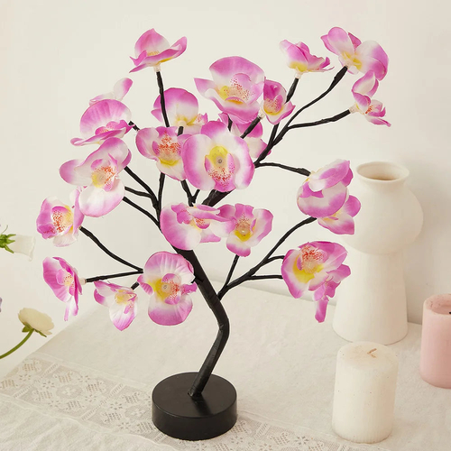 LED Rose Flower Table Lamp with USB/Battery Options