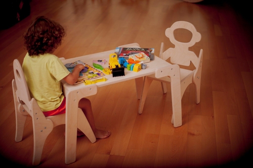 Montessori Table and Chair Set for Independent Learning