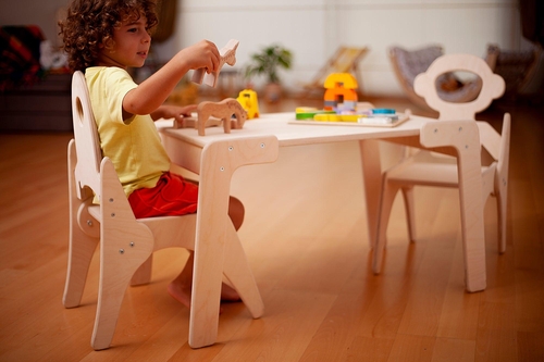 Montessori Table and Chair Set for Independent Learning