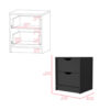 Bennett 2 Piece Bedroom Set, Nightstand + Dresser