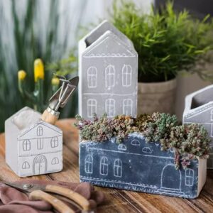 Minimalist TinyHome Clay Planters - Stylish & Durable Design