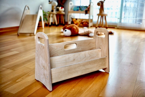 Small Wooden Kids Bookshelf for Easy Organization