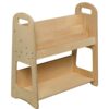 Large Wooden Montessori Bookshelf for Kids