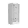 White Dover Armoire with Four Shelves and Drawer
