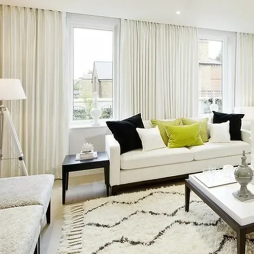 Nordic Curtains for Living Room | Simple Velvet Light-Filtering Design
