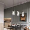 Nordic Minimalist Pendant Lamp - Rustic Industrial Black Cage