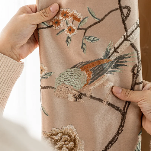 High-end Embroidered Curtains for Bedroom Living Room Study