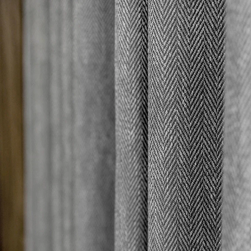 Japanese W Pattern Black and Gray Mixed Color Cotton Thickened