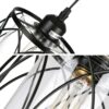 Nordic Minimalist Pendant Lamp - Rustic Industrial Black Cage