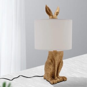 Nordic Resin Rabbit Table Lamp – Modern Desk Light