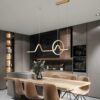 Modern LED Chandelier - Adjustable Ceiling Pendant Light