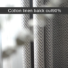 Japanese W Pattern Black and Gray Mixed Color Cotton Thickened