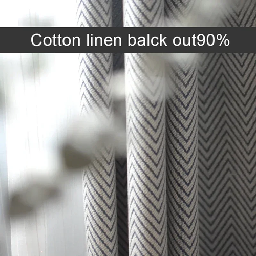 Japanese W Pattern Black and Gray Mixed Color Cotton Thickened
