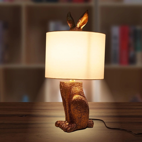 Nordic Resin Rabbit Table Lamp – Modern Desk Light
