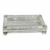 Silver Crushed Diamond Soap Dispenser and Toothbrush Holder with Tray