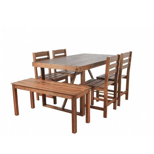 High-Quality Acacia Wood Outdoor Table and Chair Set