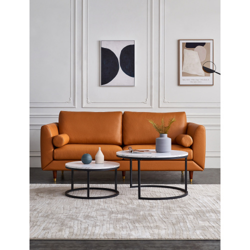 Modern Marble Top Nesting Coffee Table Set – 2 Pieces