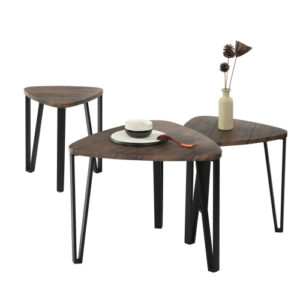 Nesting Triangle End Coffee Tables – Set of 3
