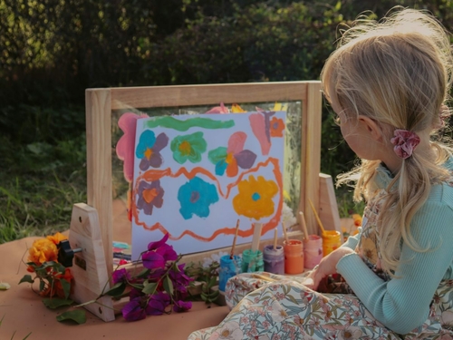 4-in-1 Kids Table Easel for Art and Learning