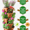 Nature's Distributing Stacking Planters - 5 Tier Self-Watering