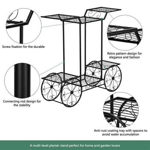 6 Tier Plant Stand for Indoor and Outdoor Flower Pot Display