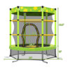 55-Inch Kids Trampoline with Safety Net and Water Sprinkler