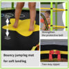 55-Inch Kids Trampoline with Safety Net and Water Sprinkler